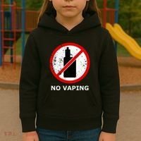 No Vaping Anti Vape Kids Hoodie thumb 3