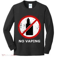 No Vaping Anti Vape Kids Long Sleeve Shirt thumb 0