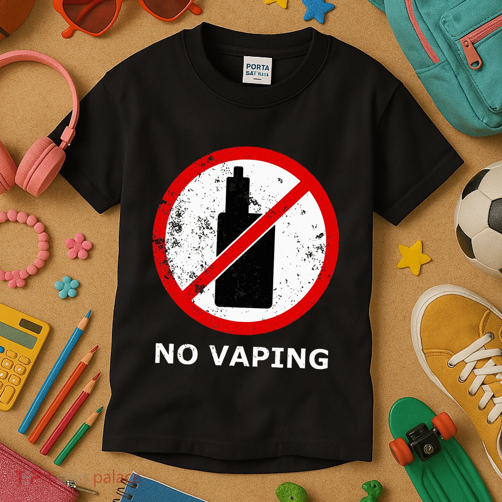 No Vaping Anti Vape Kids T-Shirt