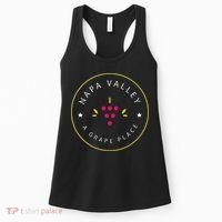 Napa Valley A Grape Place Wine Country Souvenir Women's Tank Top thumb 0