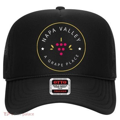 Napa Valley A Grape Place Wine Country Souvenir Hat