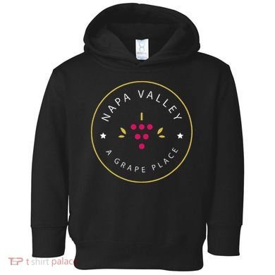 Napa Valley A Grape Place Wine Country Souvenir Toddler Hoodie