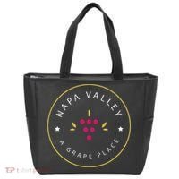 Napa Valley A Grape Place Wine Country Souvenir Tote Bag thumb 0