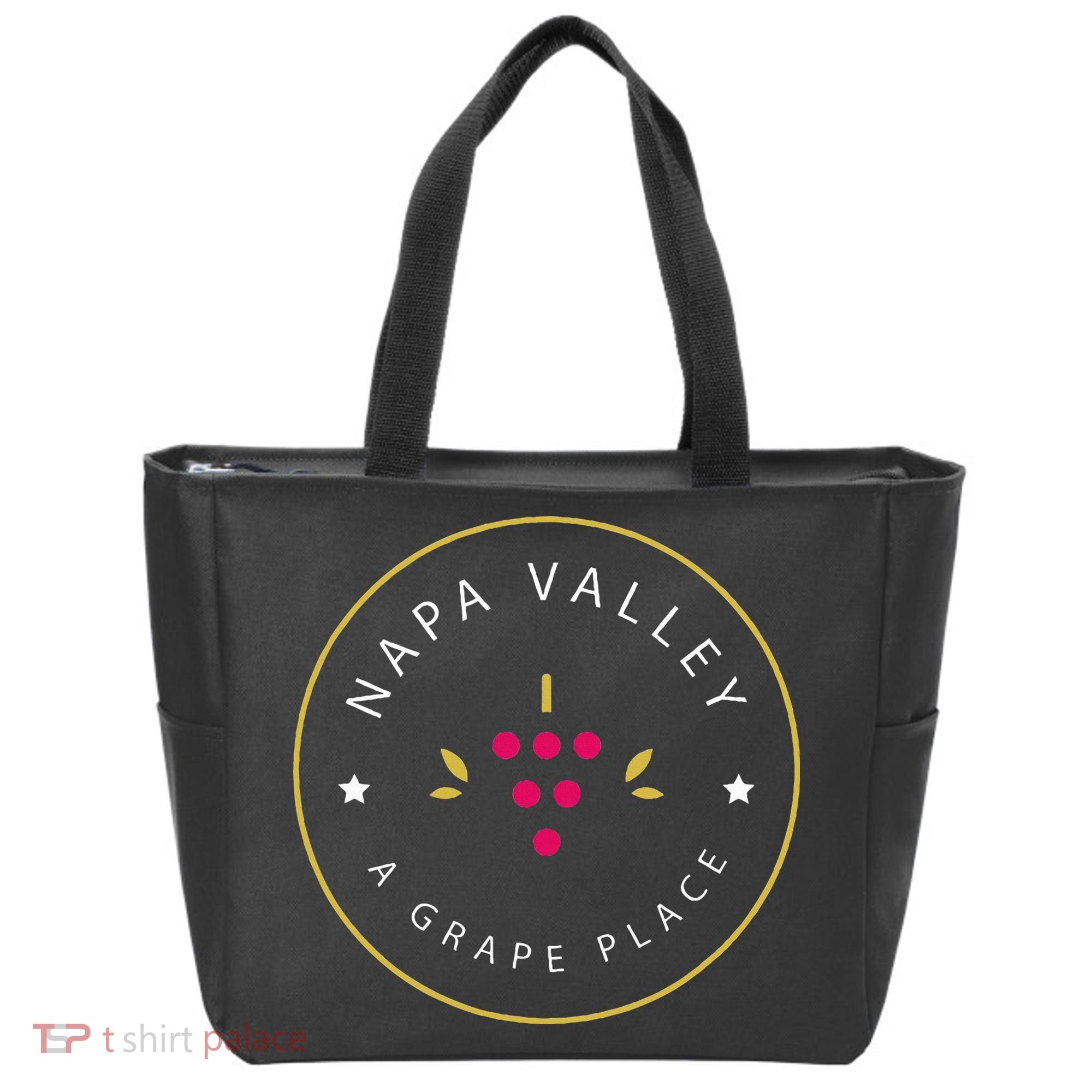 Napa Valley A Grape Place Wine Country Souvenir Tote Bag