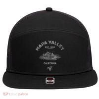 Napa Valley California Winery Souvenir 7 Panel Mesh Trucker Snapback Hat thumb 0