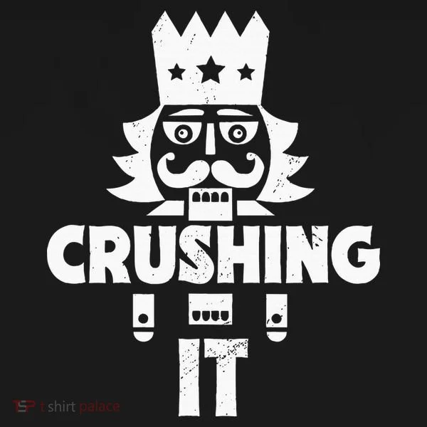 Nutcracker Vintage Christmas Nutcracker Crushing It Doggie Tank