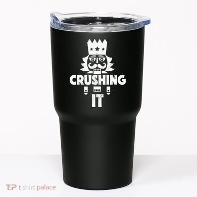 Nutcracker Vintage Christmas Nutcracker Crushing It Tumbler