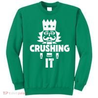 Nutcracker Vintage Christmas Nutcracker Crushing It Sweatshirt thumb 0