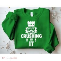 Nutcracker Vintage Christmas Nutcracker Crushing It Sweatshirt thumb 2