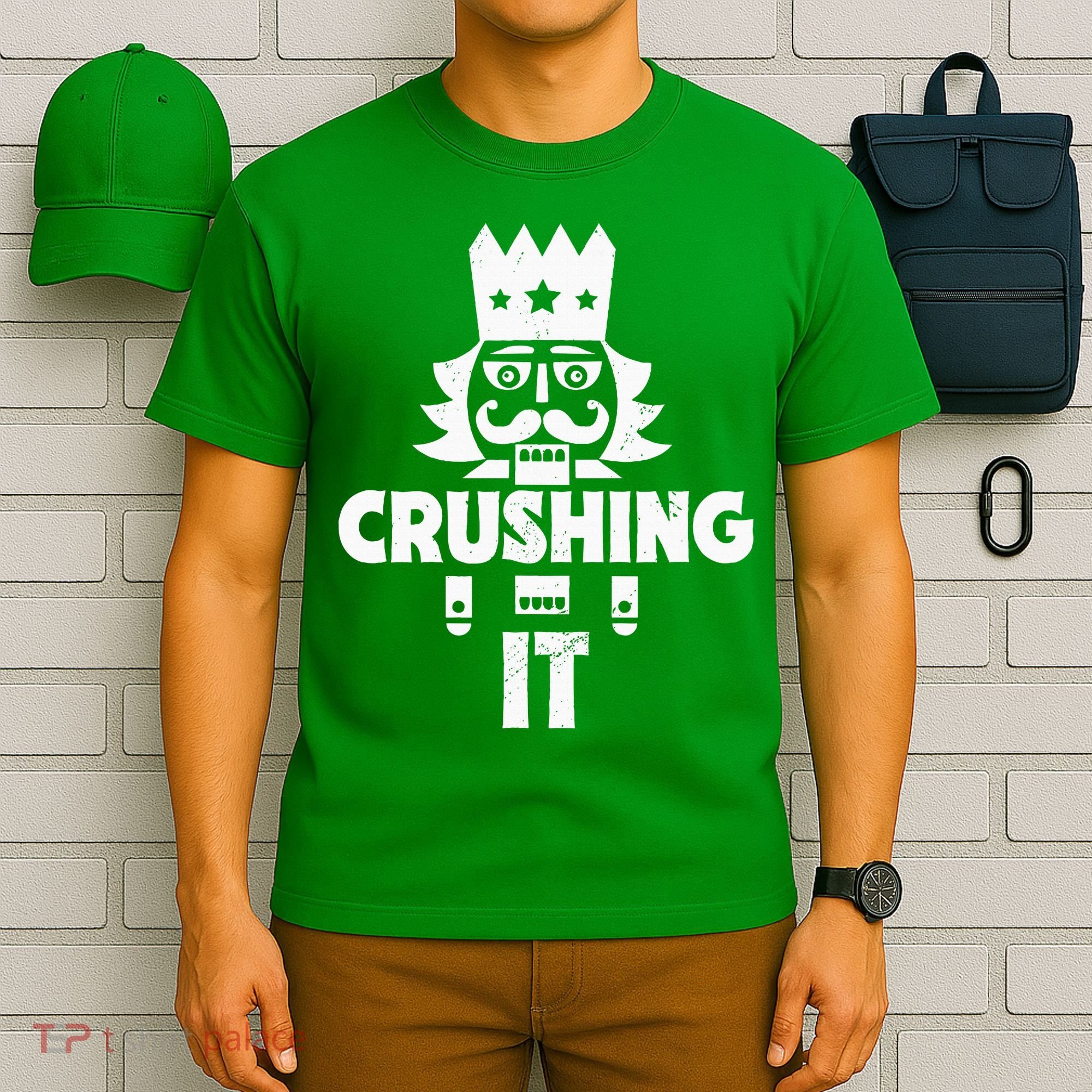 Nutcracker Vintage Christmas Nutcracker Crushing It T-Shirt