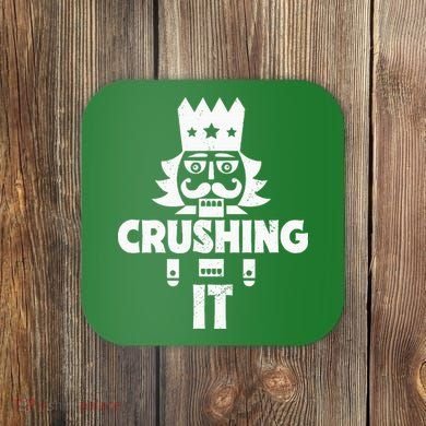 Nutcracker Vintage Christmas Nutcracker Crushing It Coaster