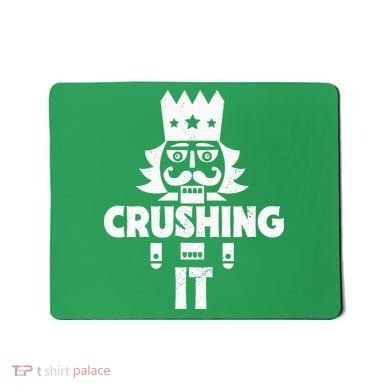 Nutcracker Vintage Christmas Nutcracker Crushing It Mousepad