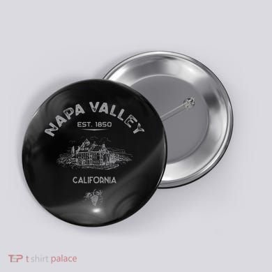 Napa Valley California Winery Souvenir Button