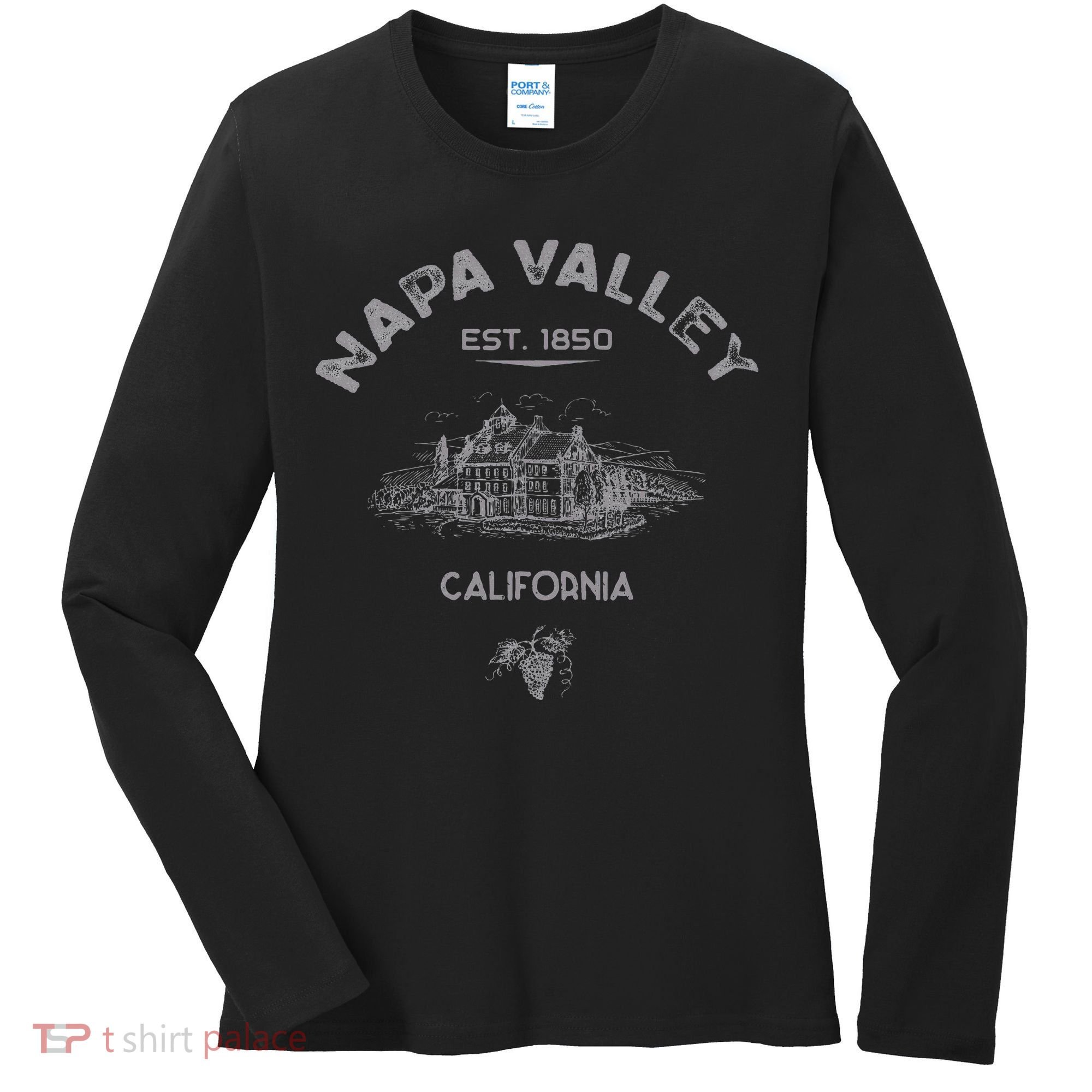 Napa Valley California Winery Souvenir Women's Long Sleeve Shirt