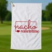 Nacho Valentine Funny Gift Golf Towel thumb 1