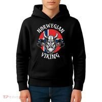 Norwegian Viking History Lovers And Adventurers Kids Hoodie thumb 4