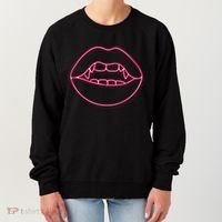 Neon Vampire Mouth Women's Sweatshirt thumb 0