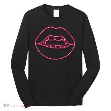 Neon Vampire Mouth Long Sleeve Shirt