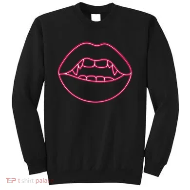 Neon Vampire Mouth Sweatshirt