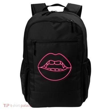 Neon Vampire Mouth Backpack