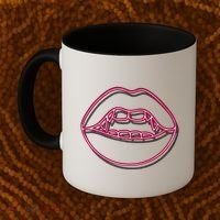 Neon Vampire Mouth Coffee Mug thumb 2