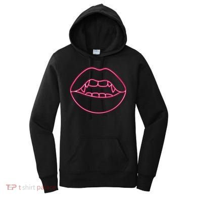 Neon Vampire Mouth Women's Hoodie