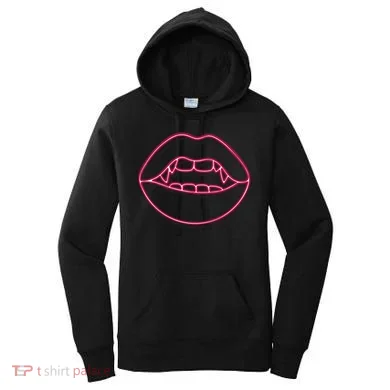 Neon Vampire Mouth Women's Hoodie