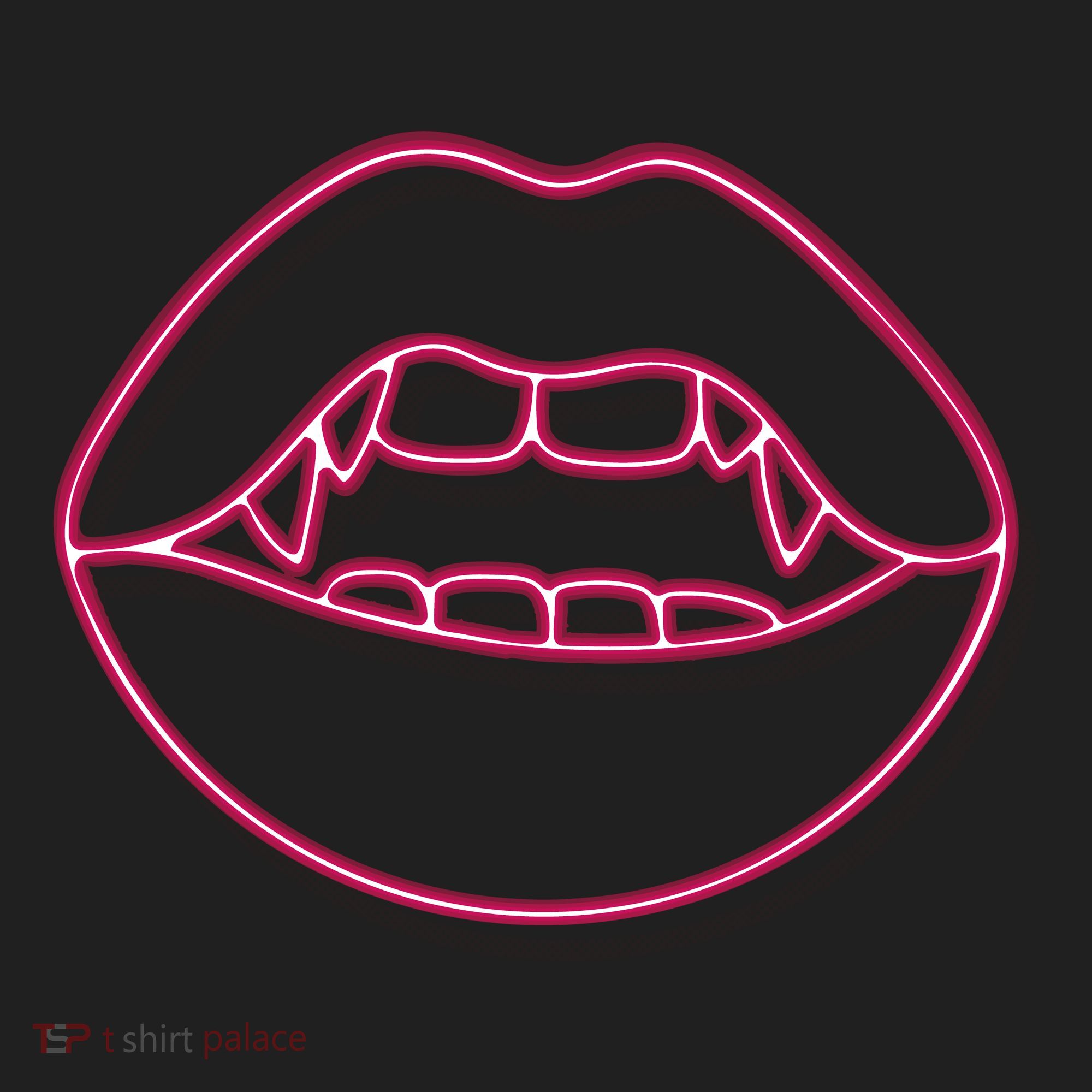 Neon Vampire Mouth Tumbler