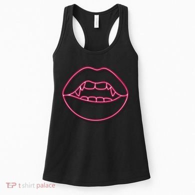 Neon Vampire Mouth Women's Tank Top