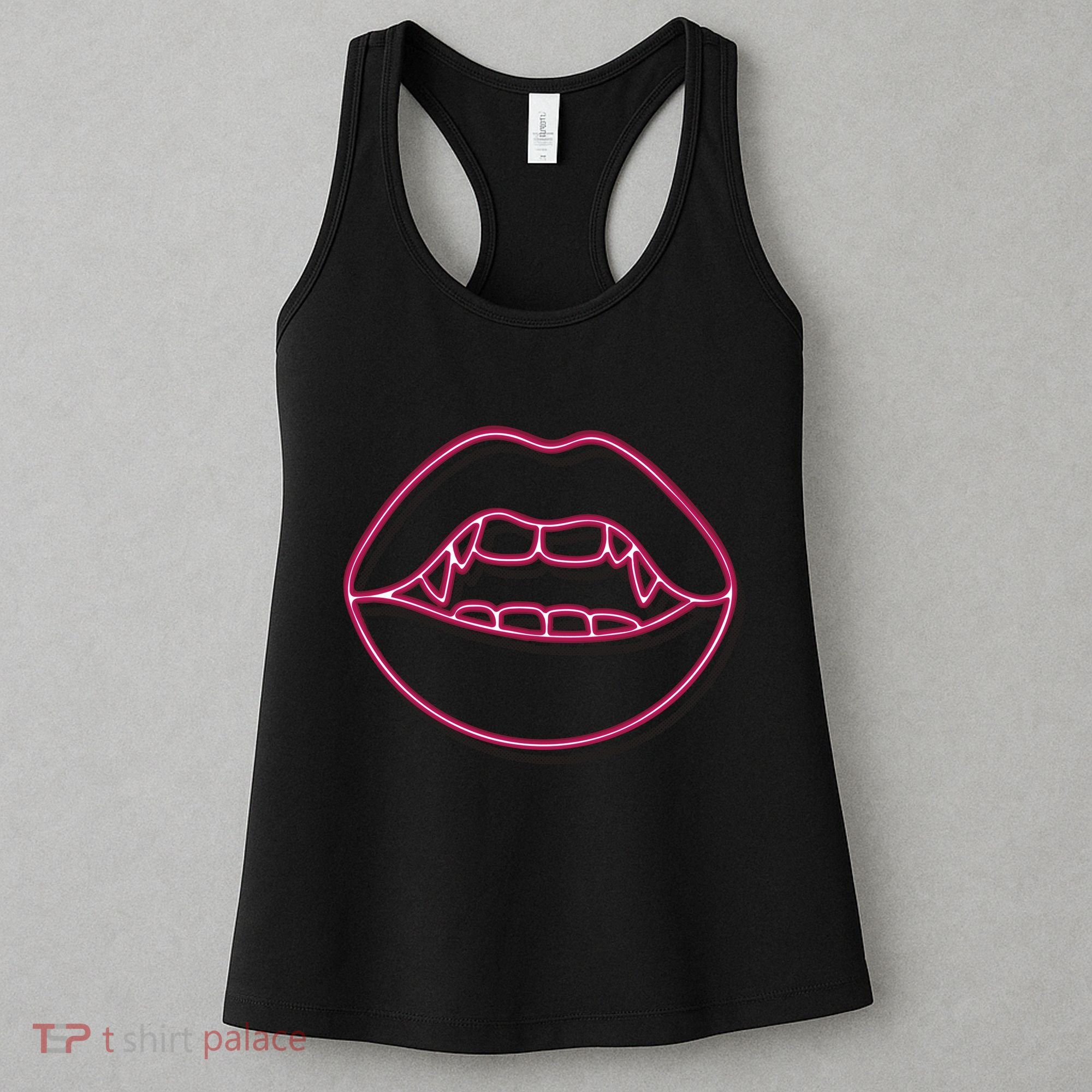 Neon Vampire Mouth Women's Tank Top