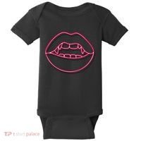 Neon Vampire Mouth Baby Bodysuit thumb 0