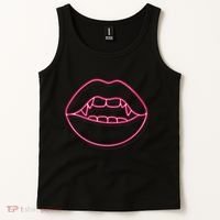 Neon Vampire Mouth Tank Top thumb 2