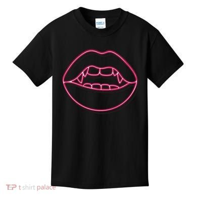 Neon Vampire Mouth Kids T-Shirt