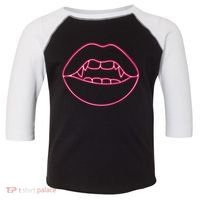 Neon Vampire Mouth Toddler Fine Jersey T-Shirt thumb 0