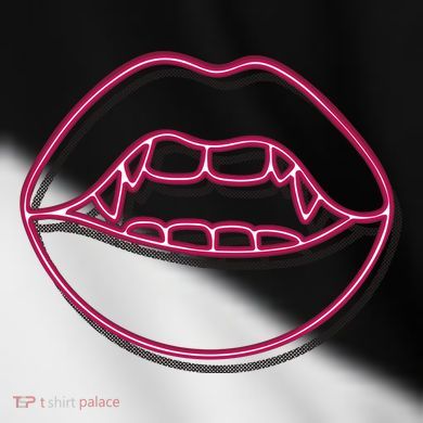 Neon Vampire Mouth Toddler Fine Jersey T-Shirt