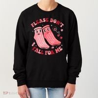 Nurse Valentine Non Slip Socks Please Dont Fall For Me Women's Sweatshirt thumb 0
