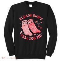 Nurse Valentine Non Slip Socks Please Dont Fall For Me Sweatshirt thumb 0