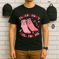 Nurse Valentine Non Slip Socks Please Dont Fall For Me T-Shirt thumb 6
