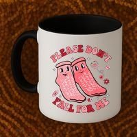 Nurse Valentine Non Slip Socks Please Dont Fall For Me Coffee Mug thumb 2