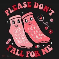 Nurse Valentine Non Slip Socks Please Dont Fall For Me Women's Hoodie thumb 2