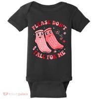 Nurse Valentine Non Slip Socks Please Dont Fall For Me Baby Bodysuit thumb 0