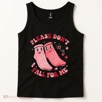 Nurse Valentine Non Slip Socks Please Dont Fall For Me Tank Top thumb 2