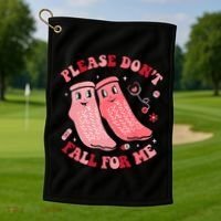 Nurse Valentine Non Slip Socks Please Dont Fall For Me Golf Towel thumb 1