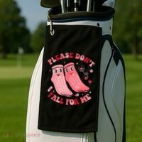 Nurse Valentine Non Slip Socks Please Dont Fall For Me Golf Towel thumb 2