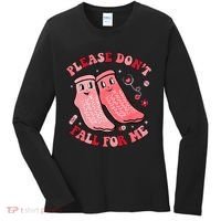 Nurse Valentine Non Slip Socks Please Dont Fall For Me Women's Long Sleeve Shirt thumb 0