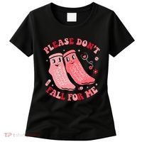 Nurse Valentine Non Slip Socks Please Dont Fall For Me Women's T-Shirt thumb 0