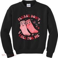 Nurse Valentine Non Slip Socks Please Dont Fall For Me Kids Sweatshirt thumb 0