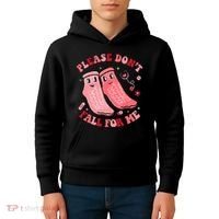 Nurse Valentine Non Slip Socks Please Dont Fall For Me Kids Hoodie thumb 4