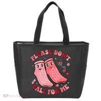 Nurse Valentine Non Slip Socks Please Dont Fall For Me Tote Bag thumb 0