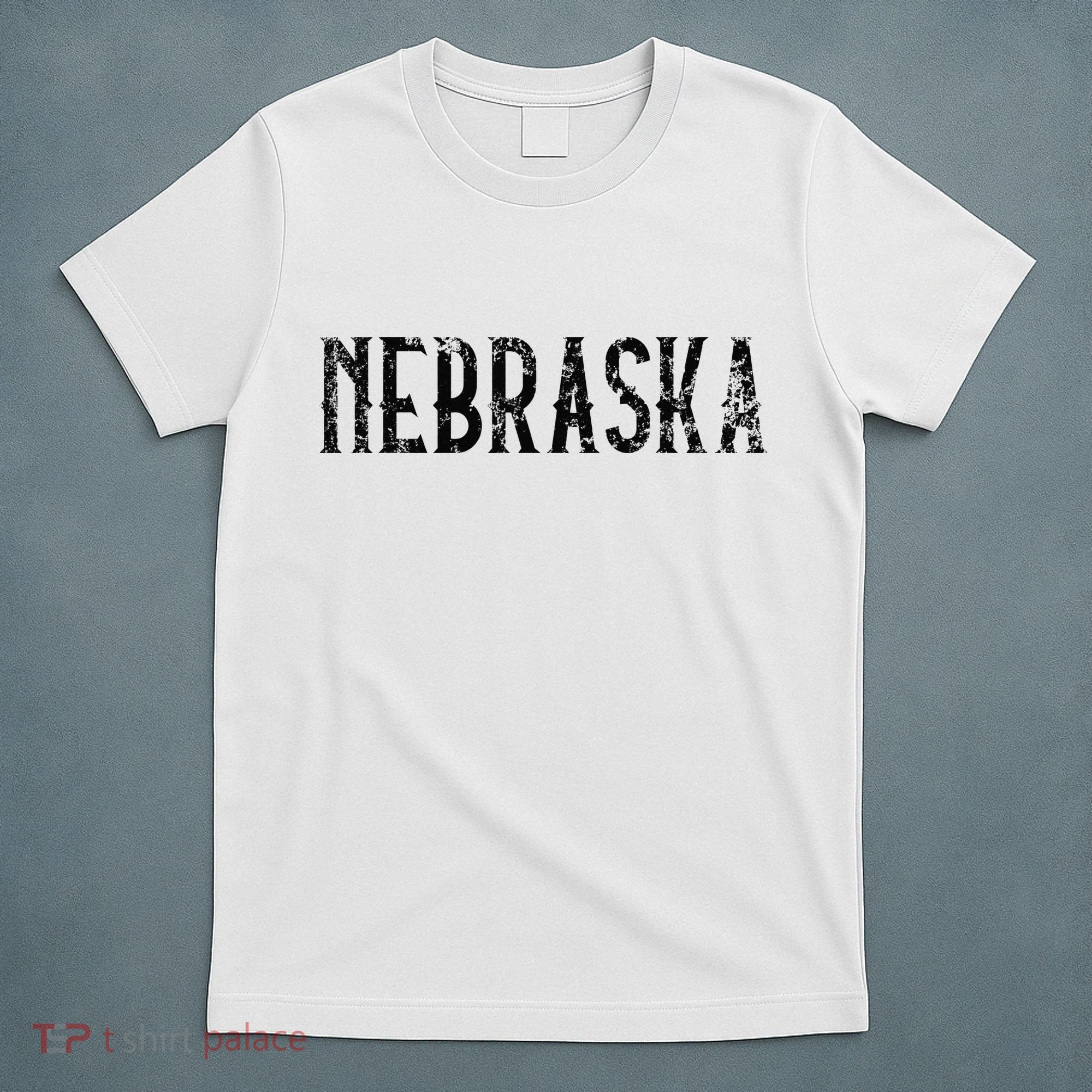 Nebraska Vintage Script NE Apparel T-Shirt